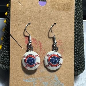 Chicago Cubs Logo Earrings